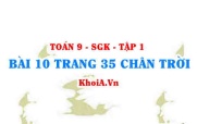 Bài 10 trang 35 Toán 9 Tập 1 Chân trời sáng tạo